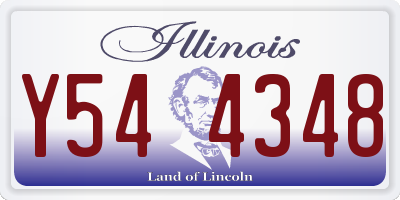 IL license plate Y544348