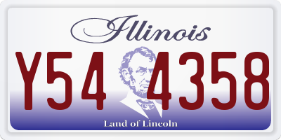 IL license plate Y544358