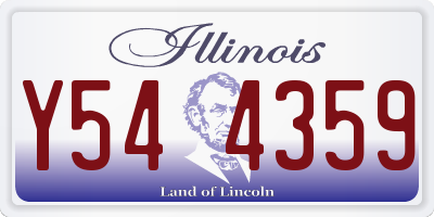 IL license plate Y544359