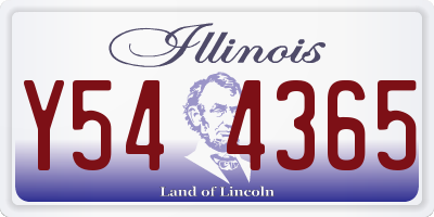 IL license plate Y544365