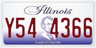 IL license plate Y544366