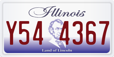 IL license plate Y544367