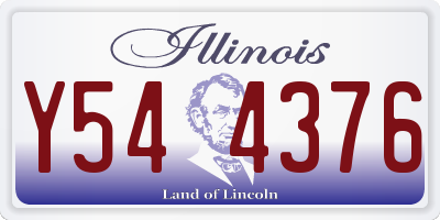 IL license plate Y544376