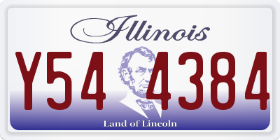IL license plate Y544384