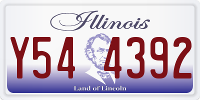 IL license plate Y544392