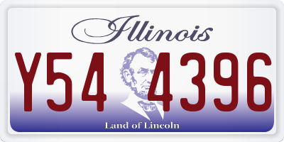IL license plate Y544396