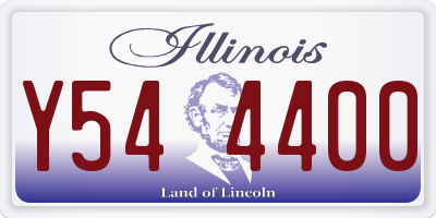 IL license plate Y544400