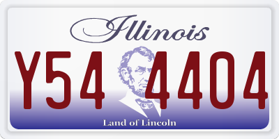 IL license plate Y544404