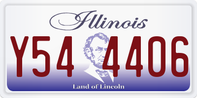 IL license plate Y544406