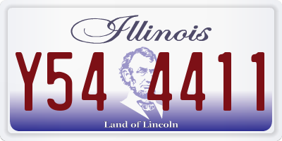 IL license plate Y544411
