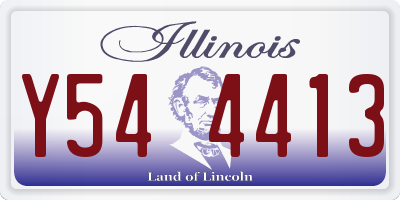 IL license plate Y544413