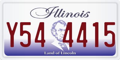 IL license plate Y544415