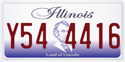 IL license plate Y544416
