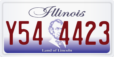 IL license plate Y544423