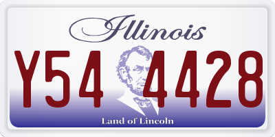 IL license plate Y544428