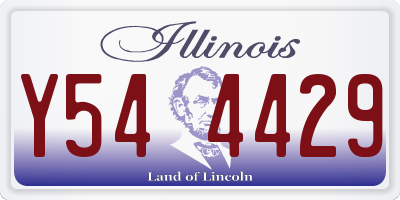 IL license plate Y544429