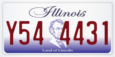 IL license plate Y544431