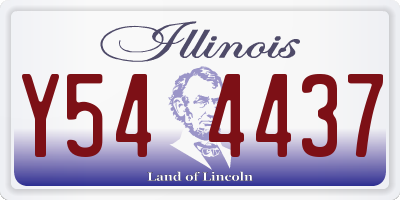 IL license plate Y544437