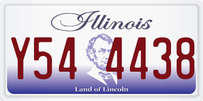 IL license plate Y544438