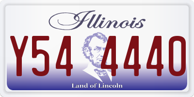 IL license plate Y544440
