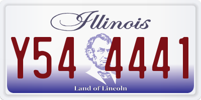 IL license plate Y544441