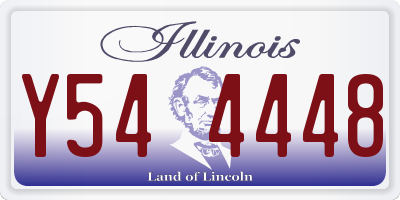 IL license plate Y544448