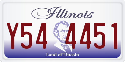 IL license plate Y544451