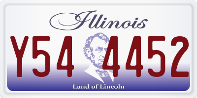 IL license plate Y544452