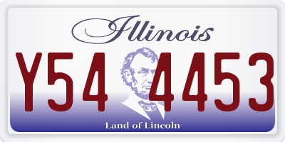 IL license plate Y544453