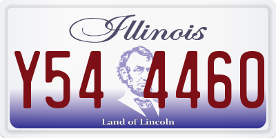 IL license plate Y544460