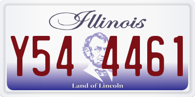 IL license plate Y544461