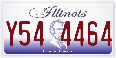 IL license plate Y544464
