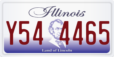 IL license plate Y544465