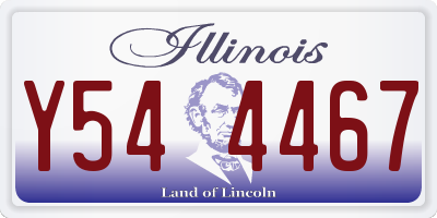 IL license plate Y544467