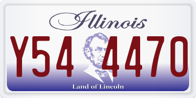 IL license plate Y544470