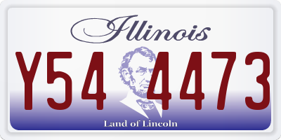 IL license plate Y544473