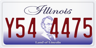IL license plate Y544475