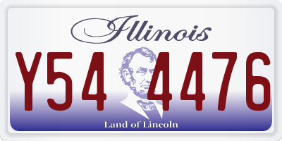 IL license plate Y544476