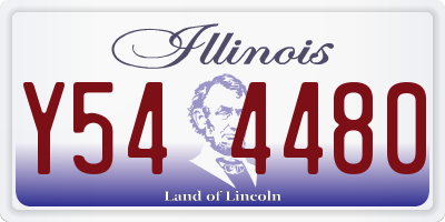 IL license plate Y544480