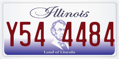 IL license plate Y544484