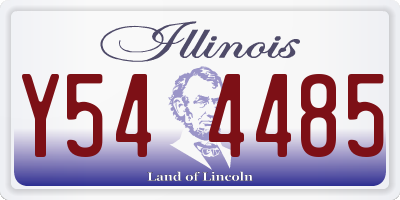 IL license plate Y544485