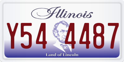 IL license plate Y544487
