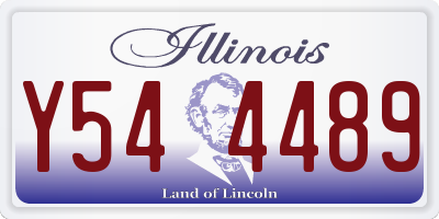IL license plate Y544489