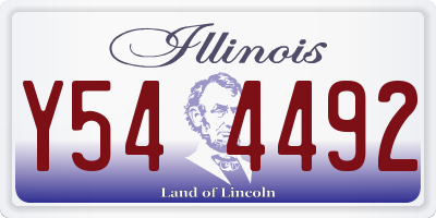 IL license plate Y544492