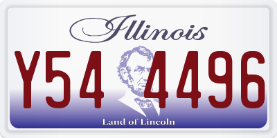 IL license plate Y544496