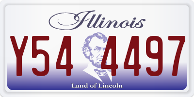 IL license plate Y544497