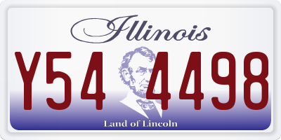 IL license plate Y544498