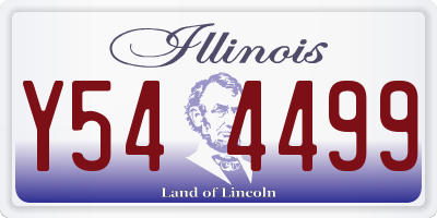 IL license plate Y544499