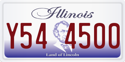 IL license plate Y544500