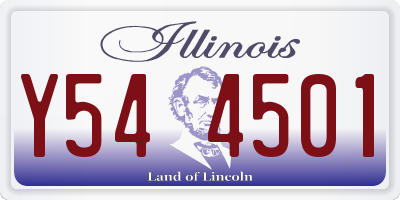 IL license plate Y544501